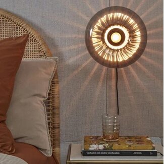 it's about RoMi Wandlamp glas Brussels Ø 27 antraciet