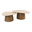 WoonStijl Salontafel Romano driehoekig set van 2