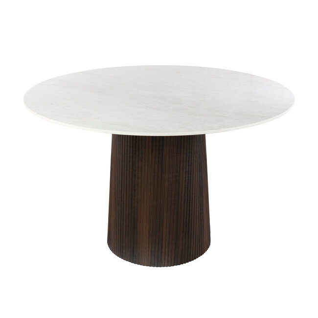 WoonStijl Eettafel Ceramo Centro rond Ø120cm Taj Mahal