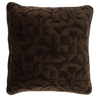 Light en Living Kussen 43x43 cm HATO donkerbruin