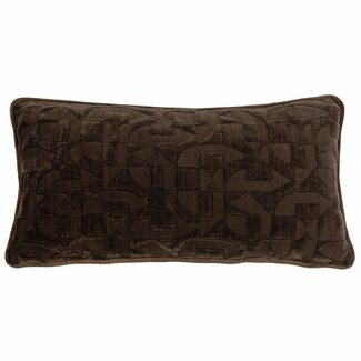 Light en Living Kussen 60x30 cm HATO donkerbruin