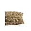 Light en Living Kussen 45x45 cm SALIDA olijfgroen + crèmekleurig met veren gevuld