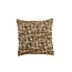 Light en Living Kussen 45x45 cm SALIDA olijfgroen + crèmekleurig met veren gevuld