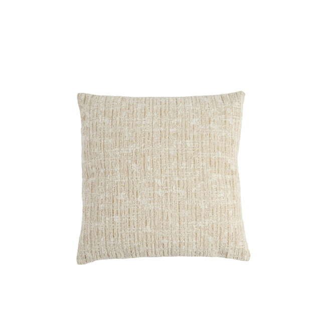 Light en Living Kussen 45x45 cm SALIDA beige + crèmekleurig met veren gevuld