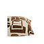 Light & Living Kussen 45x45 cm LYSS donker bruin+crème veren gevuld