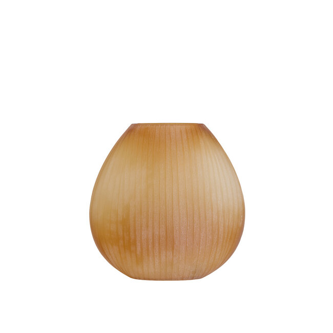 Light & Living Vaas 43x16x43 cm SANTINO glas mat amber