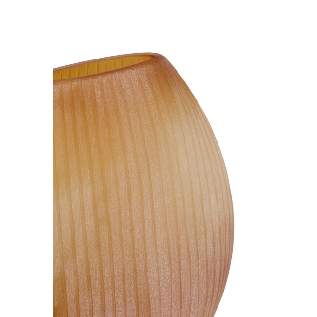 Light & Living Vaas 43x16x43 cm SANTINO glas mat amber