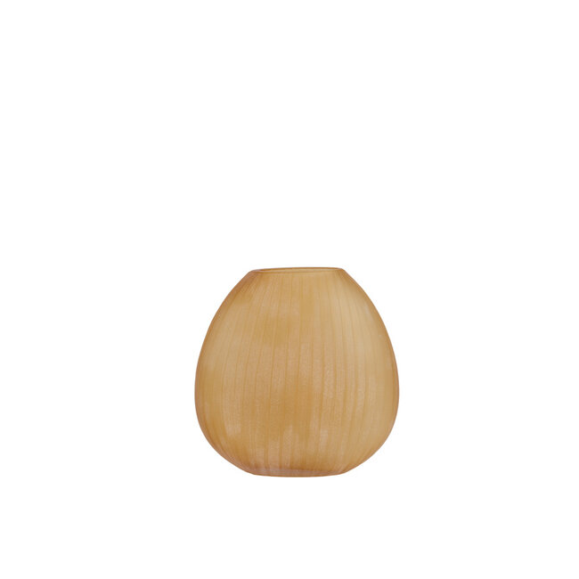 Light & Living Vaas 33x13x33,5 cm SANTINO glas mat amber