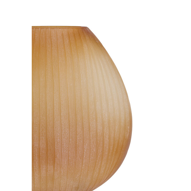 Light & Living Vaas 33x13x33,5 cm SANTINO glas mat amber