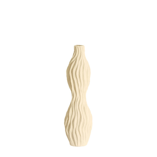 Light & Living Vaas deco 21,5x21x76 cm VANIA keramiek crème