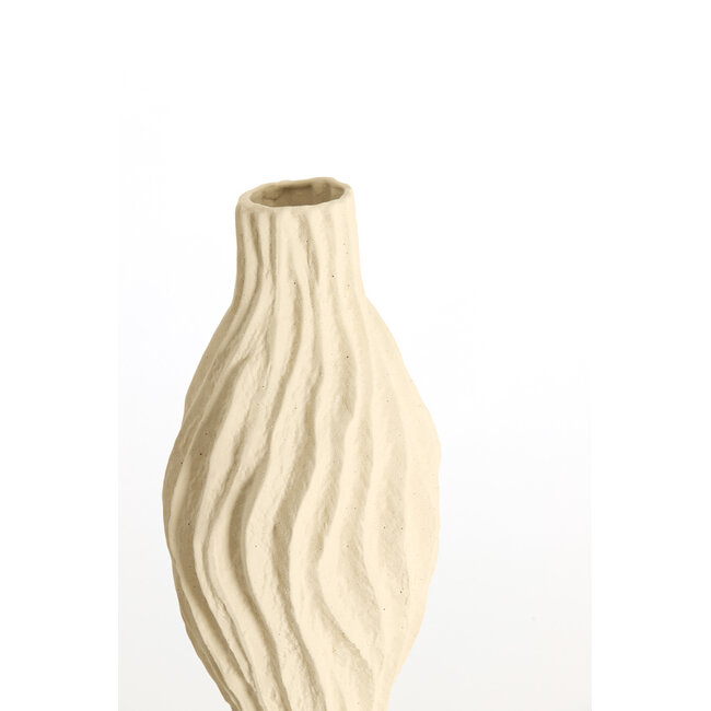 Light & Living Vaas deco 21,5x21x76 cm VANIA keramiek crème