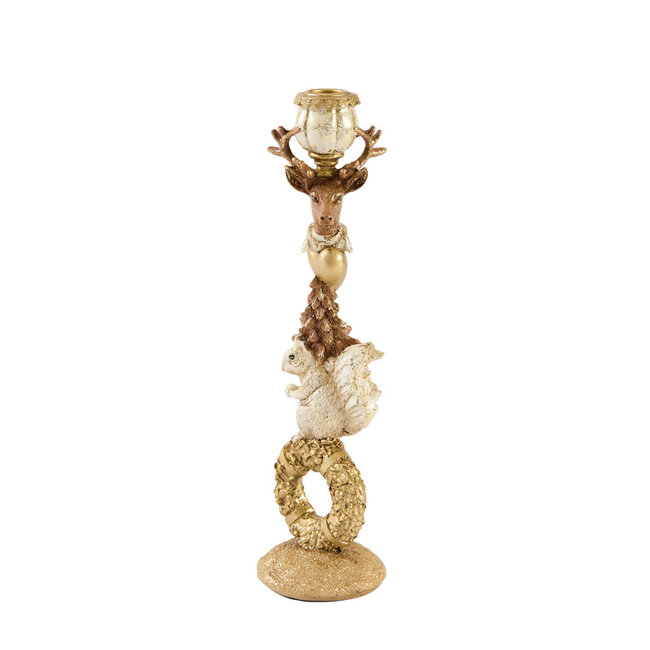 Light & Living Kandelaar 9,5x9x33 cm CERVINA zand+goud