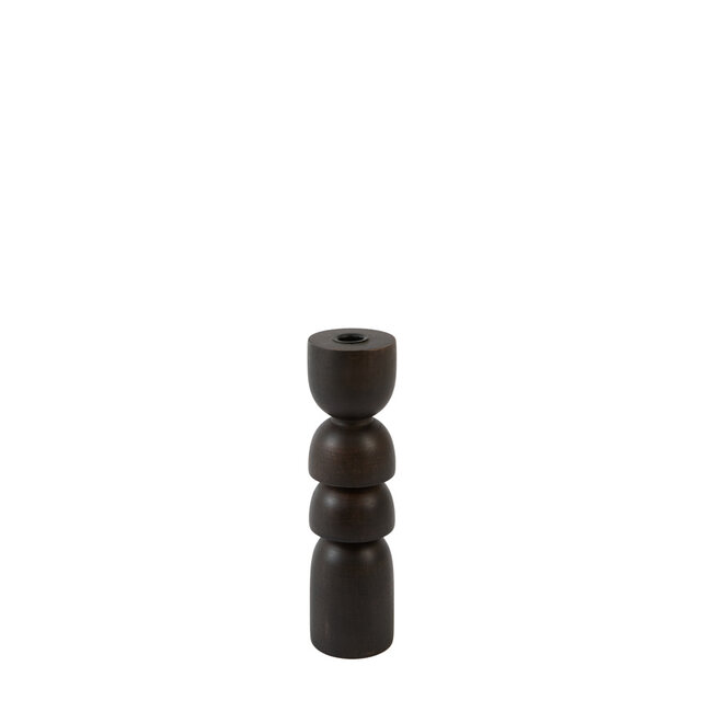 Light & Living Kandelaar Ø7,5x28 cm CAZORLA hout chocolade bruin