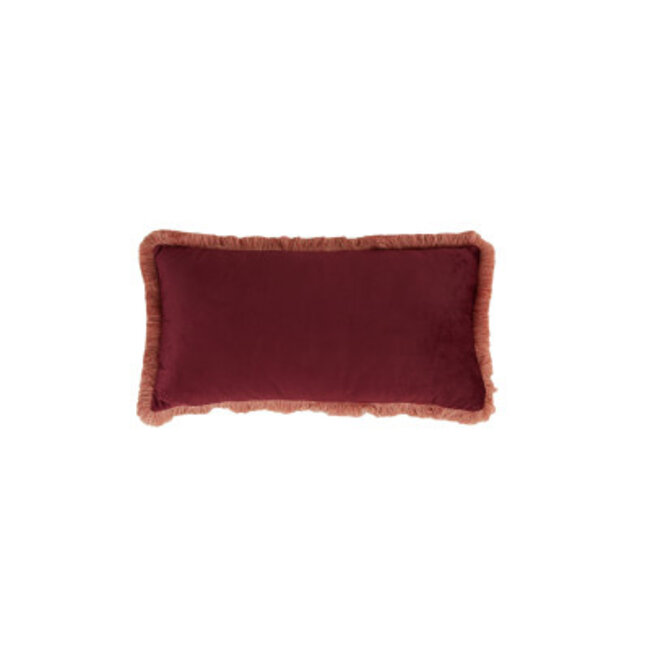 Light & Living Kussen 60x30 cm LIENA velvet bordeaux-licht roze