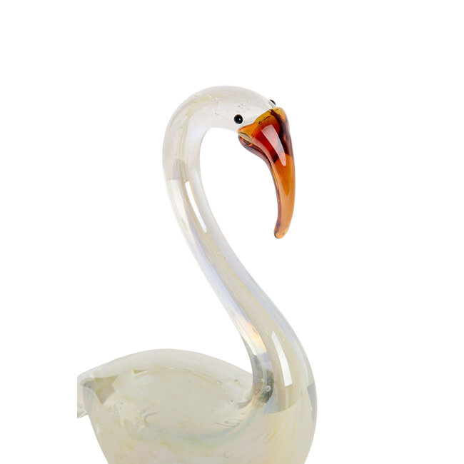 Light & Living Ornament 13x8x20 cm SWAN glas crème