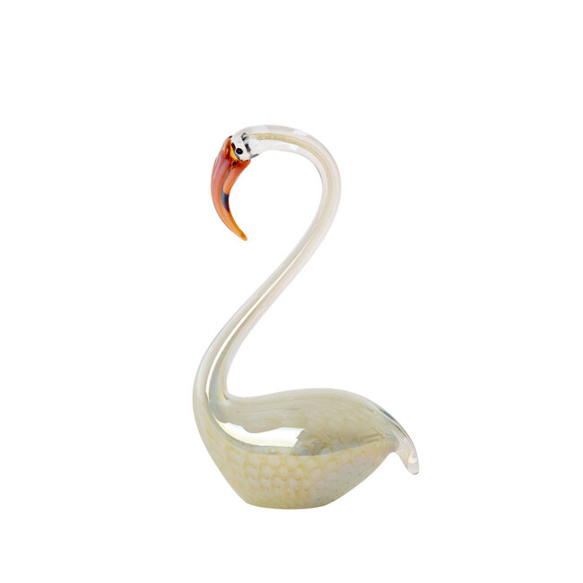 Light & Living Ornament 17x9,5x29 cm SWAN glas crème