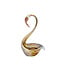 Light & Living Ornament 17x9,5x29 cm SWAN glas bruin+crème