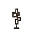 Light & Living Ornament op voet 23,5x10x54 cm VEX donker bruin