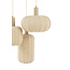 Light & Living Hanglamp 3L Ø38x34 cm TUFIA linnen naturel