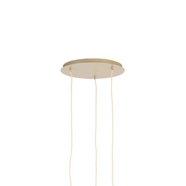 Light & Living Hanglamp 3L Ø38x34 cm TUFIA linnen naturel