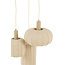 Light & Living Hanglamp 3L Ø38x34 cm TUFIA linnen naturel
