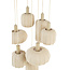 Light & Living Hanglamp 7L Ø53x104 cm TUFIA linnen naturel