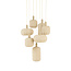 Light & Living Hanglamp 7L Ø53x104 cm TUFIA linnen naturel