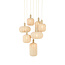 Light & Living Hanglamp 7L Ø53x104 cm TUFIA linnen naturel