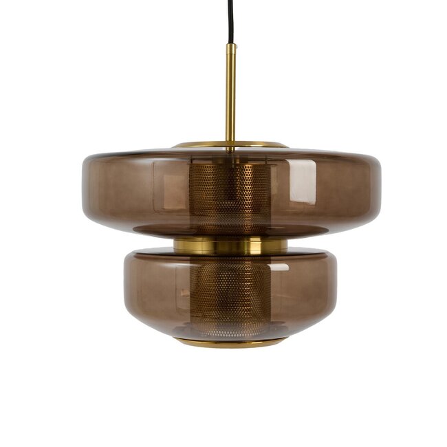 Light & Living Hanglamp Ø35x20 cm MEYARA glas bruin+goud