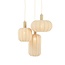 Light & Living Hanglamp 3L Ø38x34 cm TUFIA linnen naturel