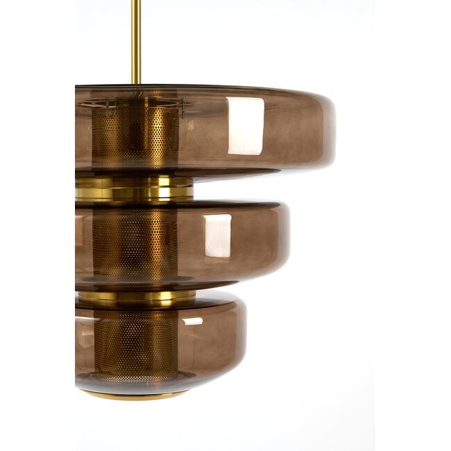 Light & Living Hanglamp Ø40x30 cm MEYARA glas bruin+goud