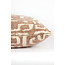 Light & Living Kussen 45x45 cm ALZEY terra+beige veren gevuld