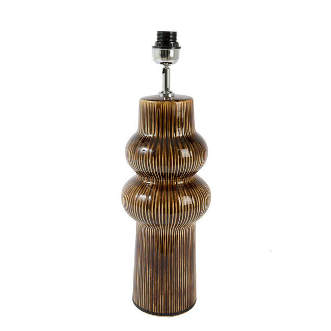 Light & Living Lampvoet Ø19x57 cm ROUCA keramiek donker bruin