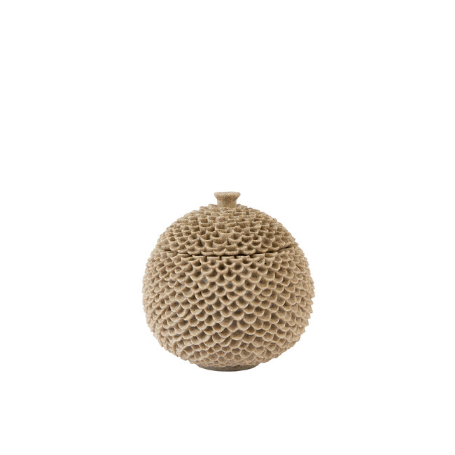 Light & Living Deco box Ø16,5x16,5 cm COLDROS zand