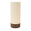 Light & Living Tafellamp LED Ø10x25 cm BRYLO linnen naturel+hout dnkr bruin