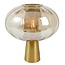 Light & Living Tafellamp Ø35x38 cm MINDELO glas amber+goud