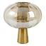 Light & Living Tafellamp Ø35x38 cm MINDELO glas amber+goud