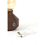 Light & Living Tafellamp LED Ø13x21,5 cm ZENY hout print d bruin+glas amber