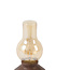 Light & Living Tafellamp LED Ø13x21,5 cm ZENY hout print d bruin+glas amber