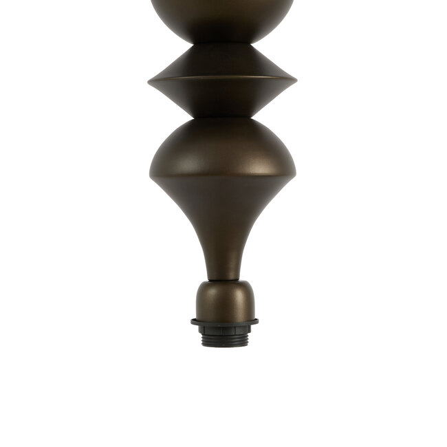 Light & Living Pendel Ø13x34 cm SIOTA mat bruin-brons