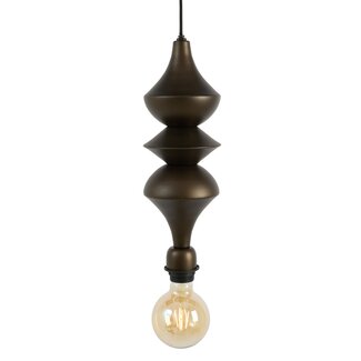Light & Living Pendel Ø13x34 cm SIOTA mat bruin-brons