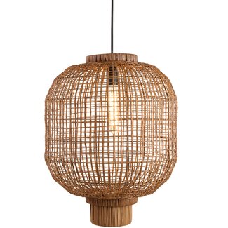 Light en Living Hanglamp Ø42x53,5 cm DORZAN rotan bruin