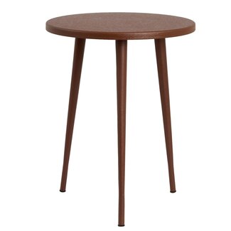 Light en Living Bijzettafel Ø40x50 cm DIMEKA terra-rood