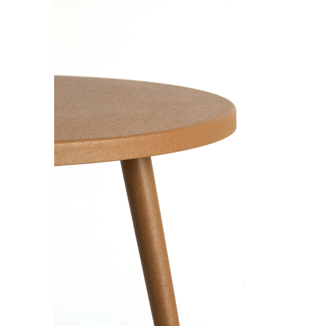Light en Living Bijzettafel Ø60x43 cm DIMEKA terra-oranje