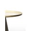 Light & Living Bijzettafel Ø58,5x37 cm JAY glans crème+mat bruin-brons