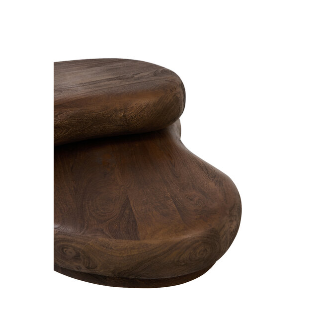 Light & Living Salontafel 99x60x32 cm PAYU mango hout mat donker bruin