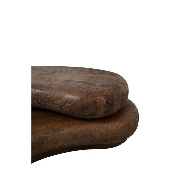 Light & Living Salontafel 99x60x32 cm PAYU mango hout mat donker bruin