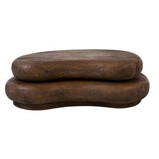 Light & Living Salontafel 99x60x32 cm PAYU mango hout mat donker bruin