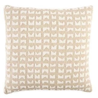 Light & Living Kussen 45x45 cm SONTRA beige+crème veren gevuld