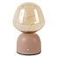 Light & Living Tafellamp LED Ø12,5x19,5 cm VAZYR terra+glas amber